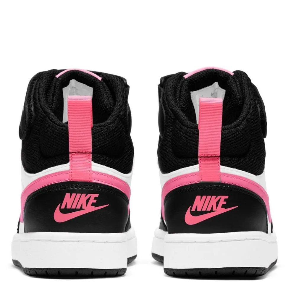 Nike Court Borough Mid 2 Big Kids Shoes in White