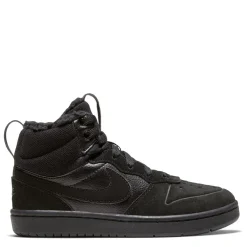 Nike Court Borough Mid 2 Little Kids Boots in Black