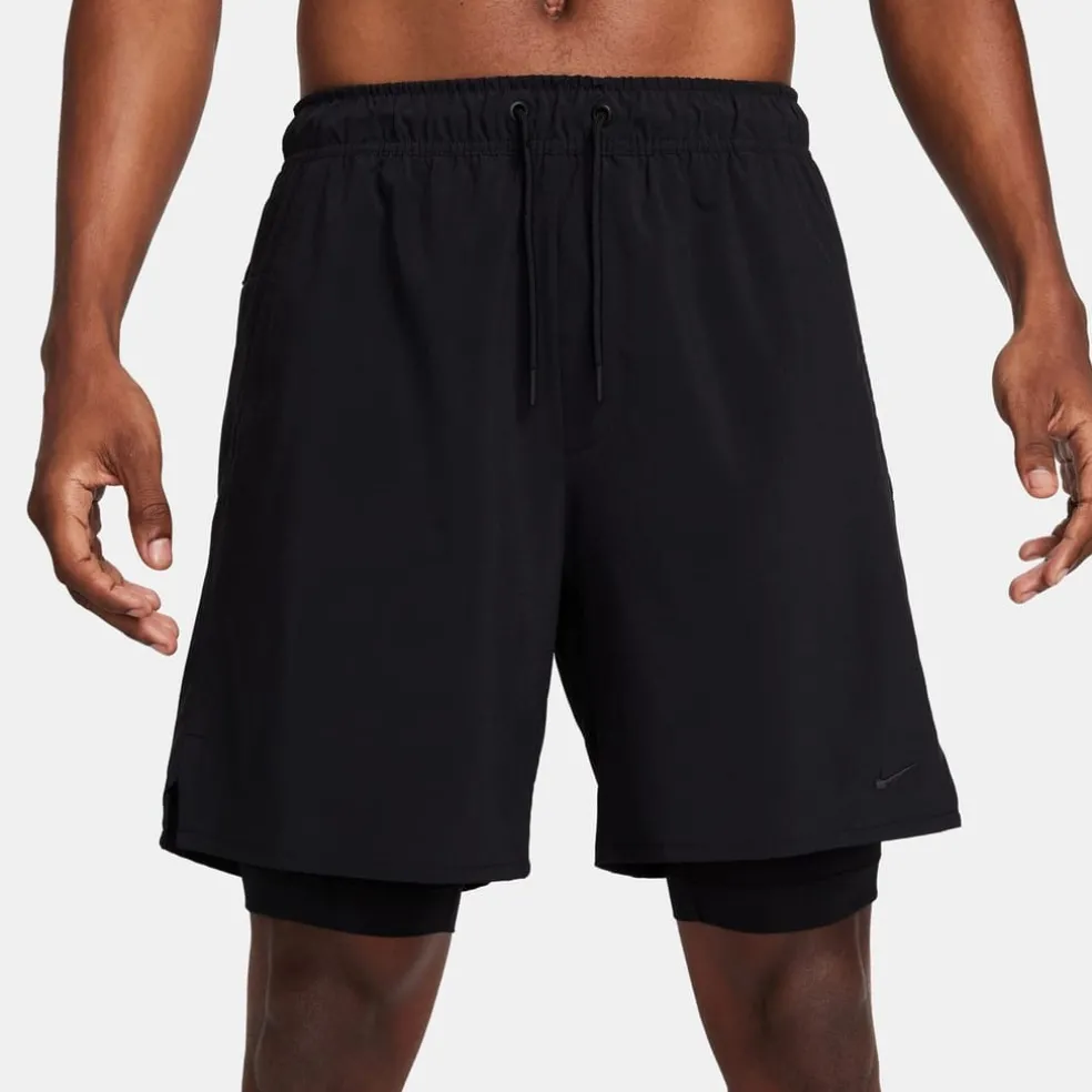 Nike Dri Fit Unlimited 2 In 1 Fitness Shorts in Black