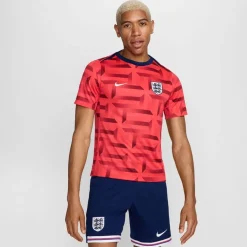 Nike England Academy Pro Pre Match Shirt 2024 Adults in Red