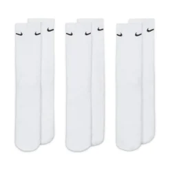 Nike Everyday 3 Pack Cotton Cushioned Crew Socks Mens in White