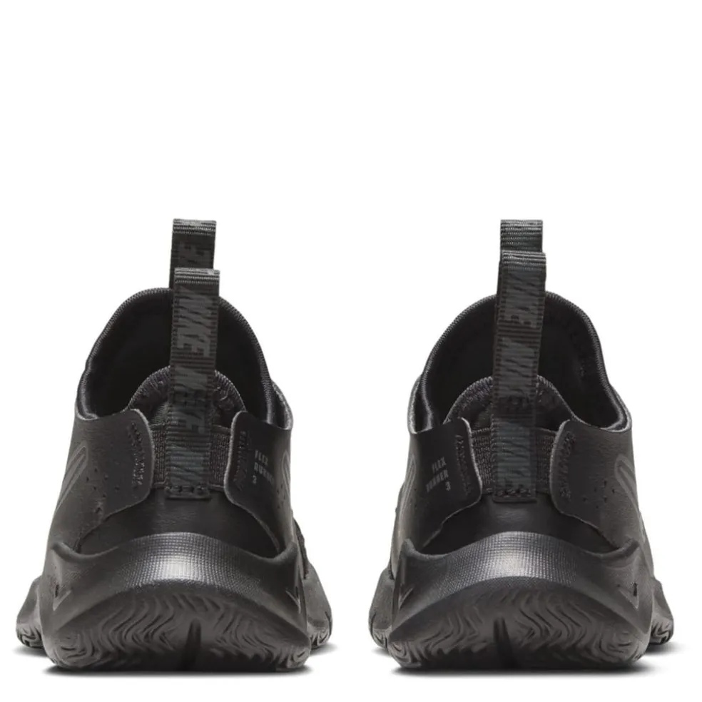 Nike Flex Runner 3 Baby Toddler Low Top Running Sneakers in Black