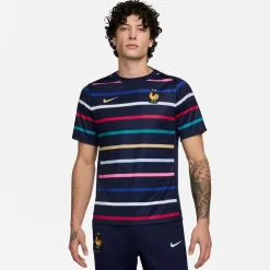 Nike France Academy Pro Home Pre Match Shirt 2024 Adults in Blue