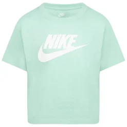Nike GIrls Club Boxy T-Shirt in Green