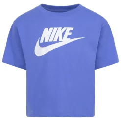 Nike Girls Club Boxy T-Shirt in Blue