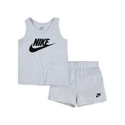Nike Girls Club Tank & Shorts Set in White