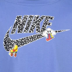 Nike Girls Notebook Long Sleeve Knit Top in Blue