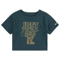 Nike Girls Shine Boxy T-Shirt in Green