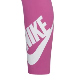 Nike Girls Swoosh Leg A See Leggings in Blue