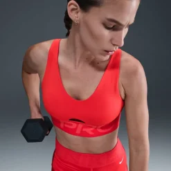 Nike Indy Plunge Bra Ld61 in Red