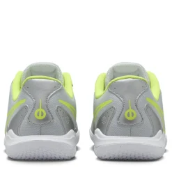 Nike Jr. Tiempo Legend 10 Academy Little Big Kids Indoor Court Low Top Football Shoes in Silver