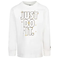 Nike Juniors Shine Long Sleeve T-Shirt in Cream