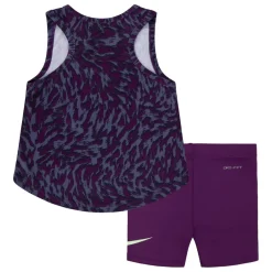 Nike Juniors Veneer Tank Top & Shorts Set in Purple