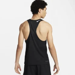 Nike Mens Aeroswift Dri Fit Adv Running Singlet in Black