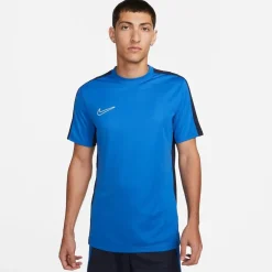 Nike Mens Dri Fit Academy Short Sleeve Football Top in Blue