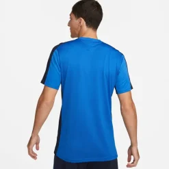 Nike Mens Dri Fit Academy Short Sleeve Football Top in Blue