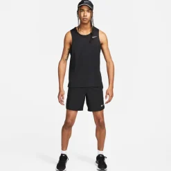 Nike Mens Dri Fit Miler Running Tank in Black