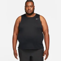 Nike Mens Dri Fit Miler Running Tank in Black
