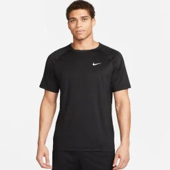 Nike Mens Dri Fit Ready Short Sleeve Fitness Top in Black
