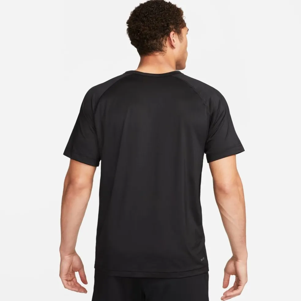 Nike Mens Dri Fit Ready Short Sleeve Fitness Top in Black
