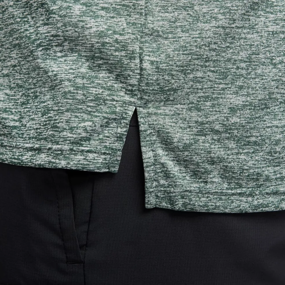 Nike Mens Dri Fit Rise 365 Short Sleeve Running Top in Green