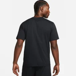 Nike Mens Dri Fit Uv Hyverse Short Sleeve Fitness Top in Black