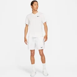 Nike Mens Dri Fit Victory Tennis Top in White