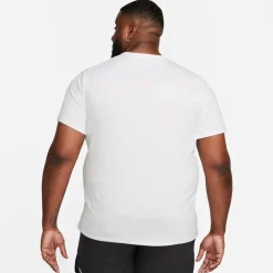 Nike Mens Drifit Miler Running Top in White