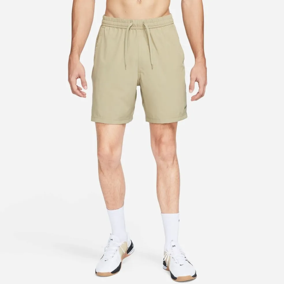 Nike Mens Form Dri Fit 7 Unlined Versatile Shorts in Brown