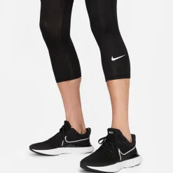 Nike Mens Pro Dri Fit 3 4 Length Fitness Tights in Black