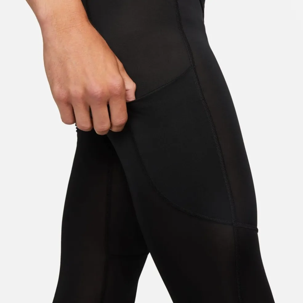 Nike Mens Pro Dri Fit 3 4 Length Fitness Tights in Black