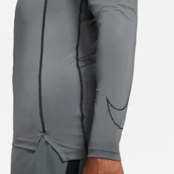Nike Mens Pro Dri Fit Tight Fit Long Sleeve Top in Grey