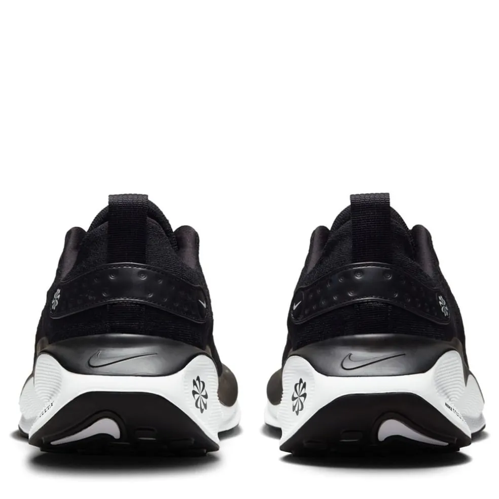 Nike Mens React Infinity Run Flyknit 4 Road Running Shoes in Black