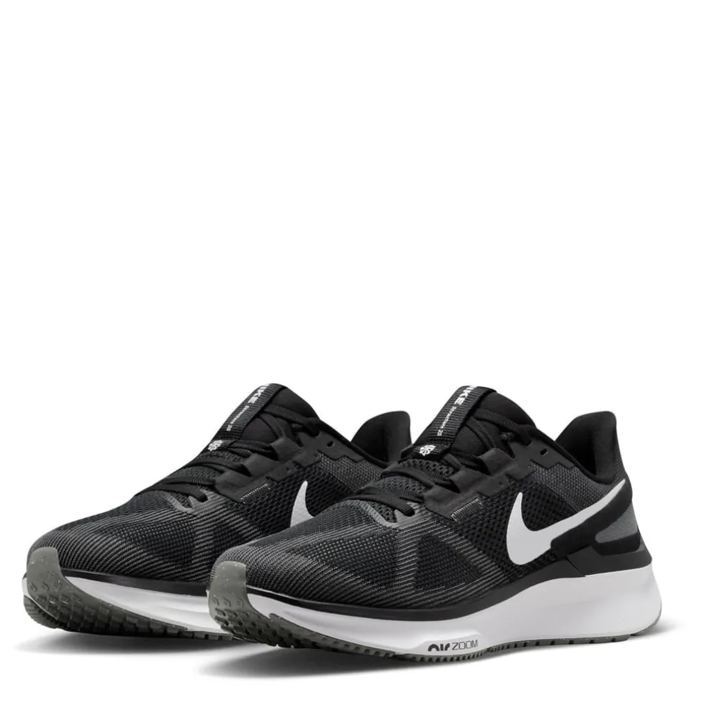 Nike Mens Structure 25 Road Running Shoes in Black