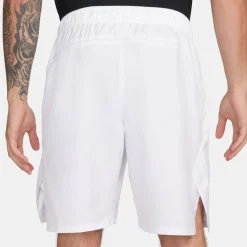 Nike Mens Victory Dri Fit 9 Tennis Shorts in White