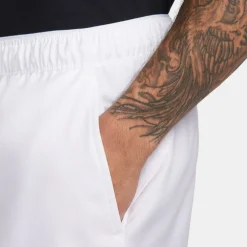 Nike Mens Victory Dri Fit 9 Tennis Shorts in White