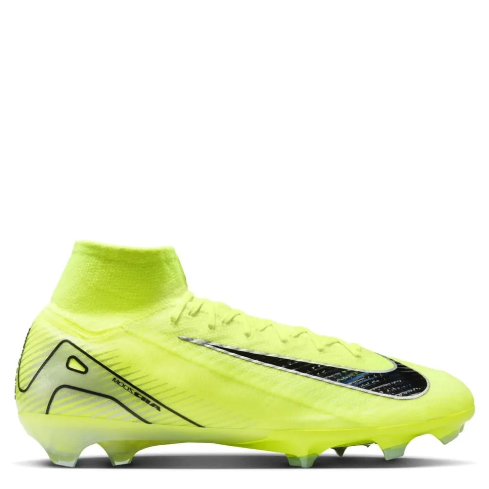 Nike Mercurial Superfly 10 Elite Firm Ground High Top Football Boots in Green