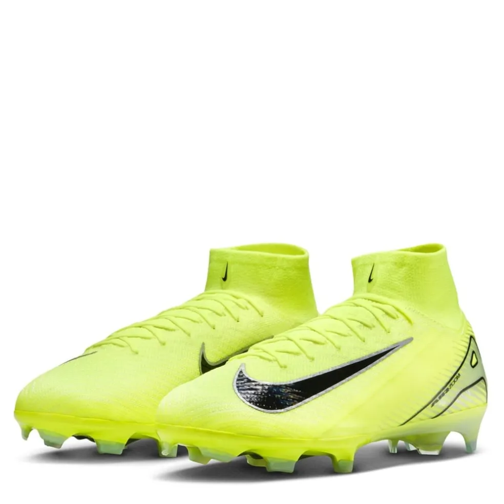 Nike Mercurial Superfly 10 Elite Firm Ground High Top Football Boots in Green