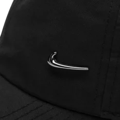 Nike Metal Swoosh Cap in Black