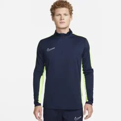 Nike Mock Neck Regular Fit Athletic Top in Blue