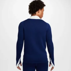 Nike Mock Neck Slim Fit Drill Sweatshirt in Blue