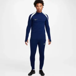 Nike Mock Neck Slim Fit Drill Sweatshirt in Blue
