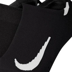 Nike Multiplier Running No Show Socks (2 Pairs) in Black