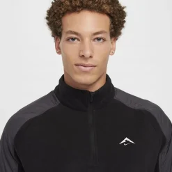 Nike Polartec Trl qz in Black