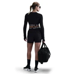 Nike Pro 2 in 1 Running Shorts with Elasticated Waistband in Black