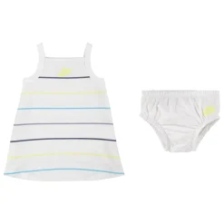 Nike Square Neck Mini A-Line Dress in White