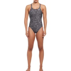 Nike Swim Hydra Strong Cutout One Piece Swimsuit in Black