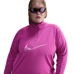 Nike Swsh HalF-Zip in Pink