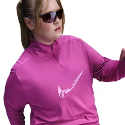 Nike Swsh HalF-Zip in Pink