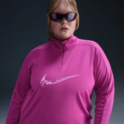 Nike Swsh HalF-Zip in Pink